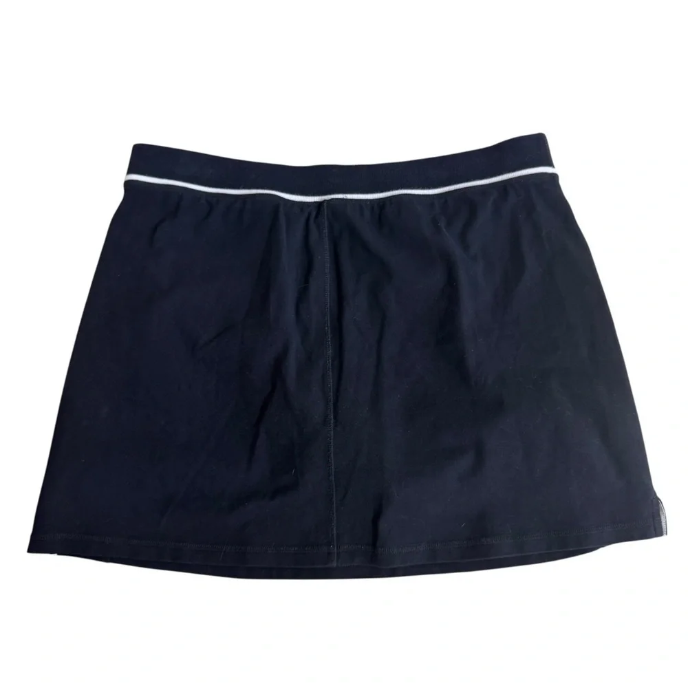 T by Talbots Black Skort Activewear Womens Size XL Preppy Classic Cotton
